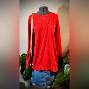Torrid Muted Orange Crew Neck Sweatshirt 3 3X